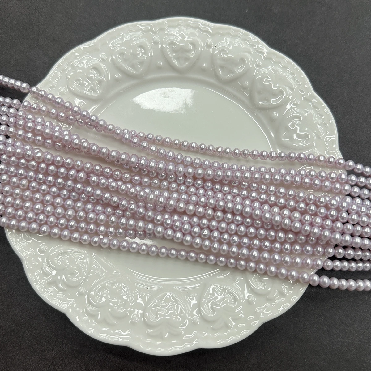 4-5mm Natural Freshwater Pearls Beads String Round Shape Pink Pearl Beading for Jewelry Making DIY Necklaces Accessories Strand