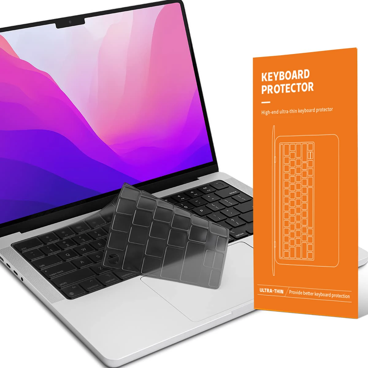 

Тип США, черный кристалл, ультратонкая мягкая пленка для клавиатуры для Macbook Air M1 M2 M3 Pro 14, 16 дюймов air 15 A3113 A3114