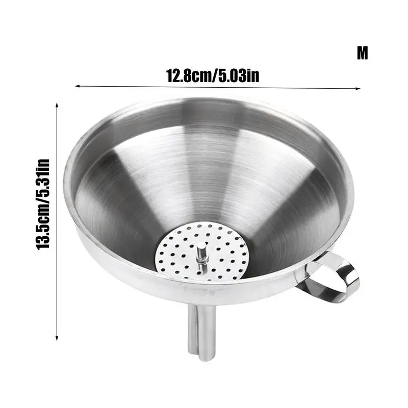 Воронка с фильтром, воронка с фильтром для экрана, воронка с фильтром, воронка с тонкой сеткой, воронка из нержавеющей стали, воронка с масляным фильтром