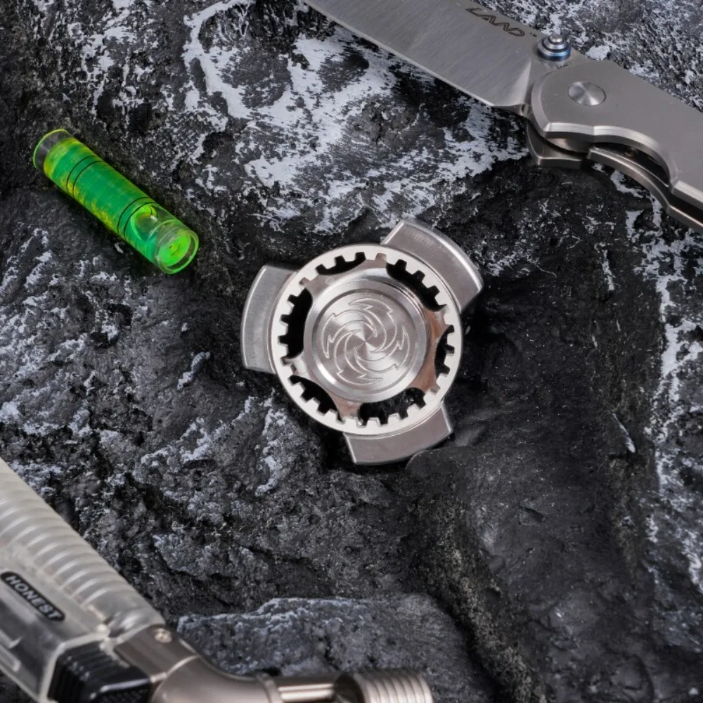 Miaojia MLD Vortex Stainless Steel Hollow Design Mechanical Metal Fidget Spinner Decompression Toy