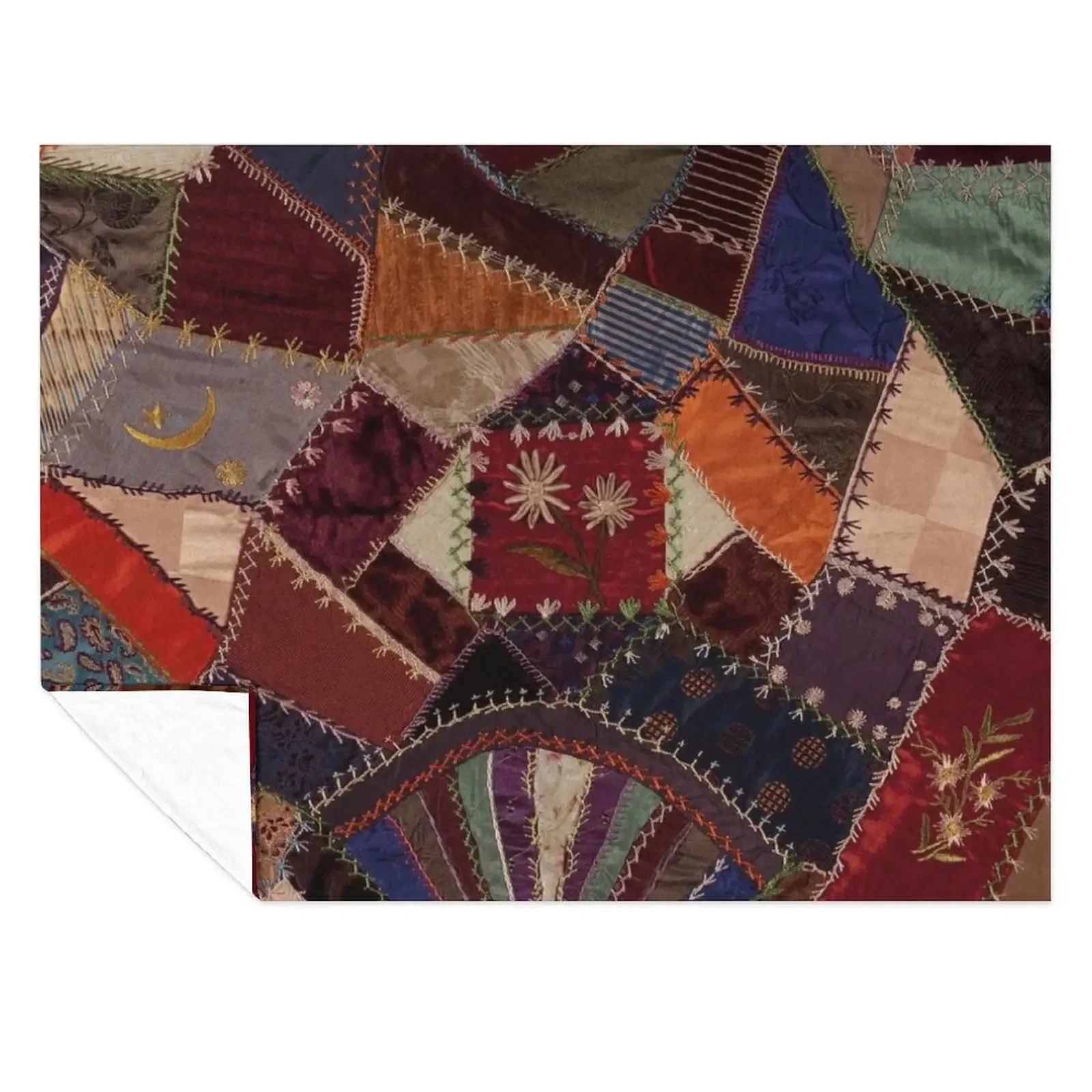 

Vintage Bohemian Quilt Throw Blanket christmas gifts Cute Plaid Stuffeds anime Blankets
