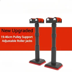New Upgraded 19-46cm Pulley Support Adjustable Roller Jacks for Bathroom Cabinet Install Construction Lifting Fix Auxiliary Tool