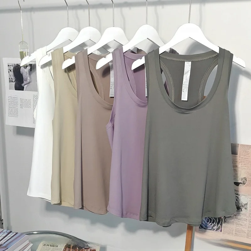 

Женский спортивный топ без рукавов для йоги LOVE, свободный крой, дышащий жилет I-образной формы для повседневного фитнеса, универсального стиля