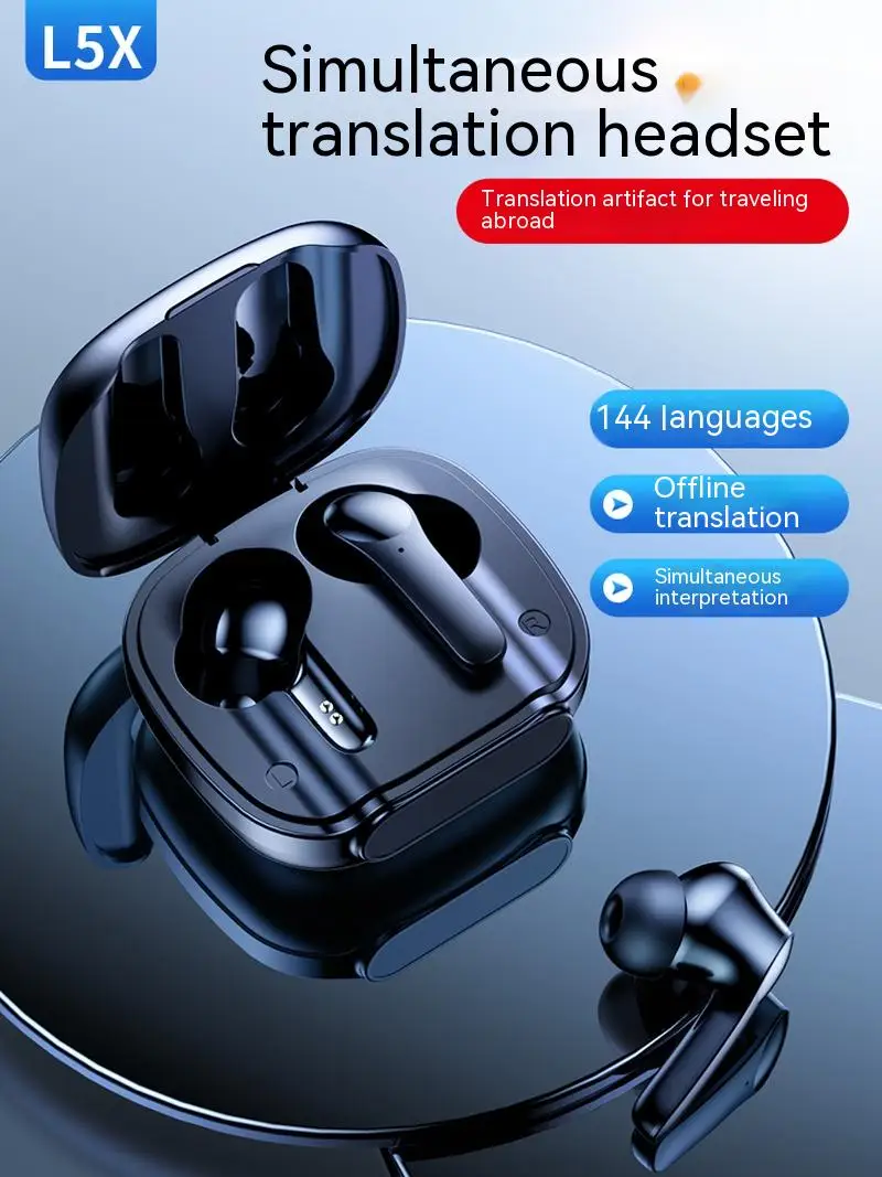 Tianwaike L5x Simultaneous Translation Headset Business Conference Real-time Simultaneous Interpretation Overseas Travel Artifac