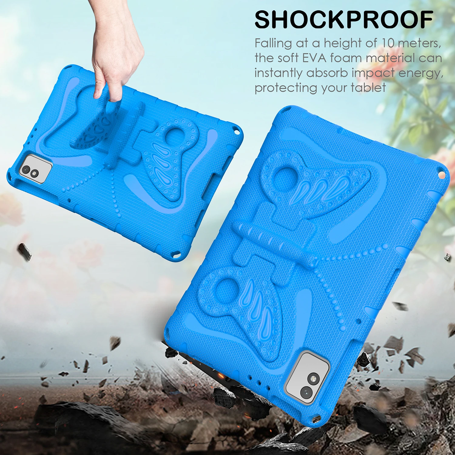 Butterfly Kids Case for Infinix Xpad 30E/20 Inch Tecno Megapad 11 Inch 2025,Lightweight EVA Shockproof Cute Protective Case