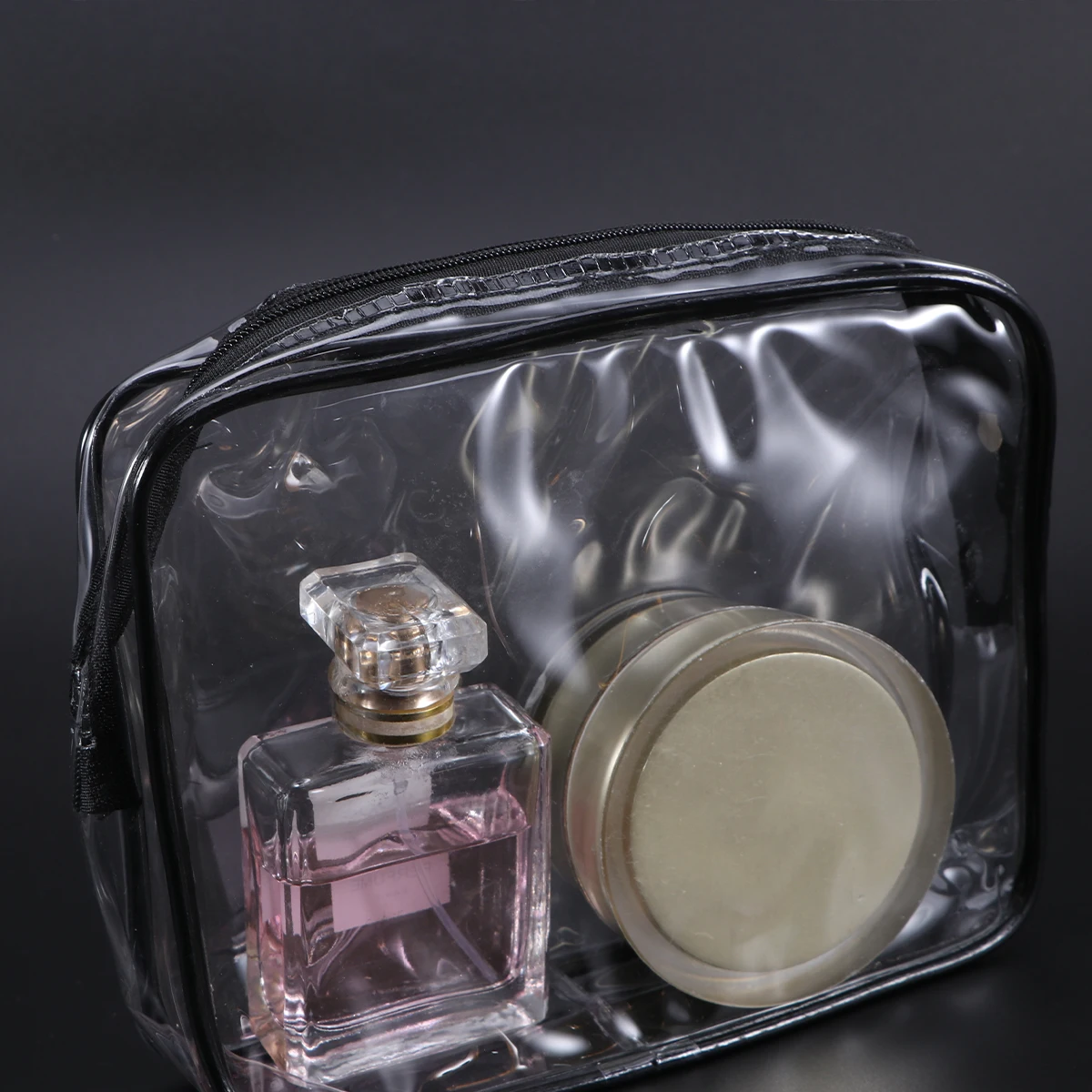 

Waterproof Bag PVC Toiletry Organizer Transparent Tote Bags Makeup Travel Beach S M L Sizes 18x4x14cm 24x5x20cm
