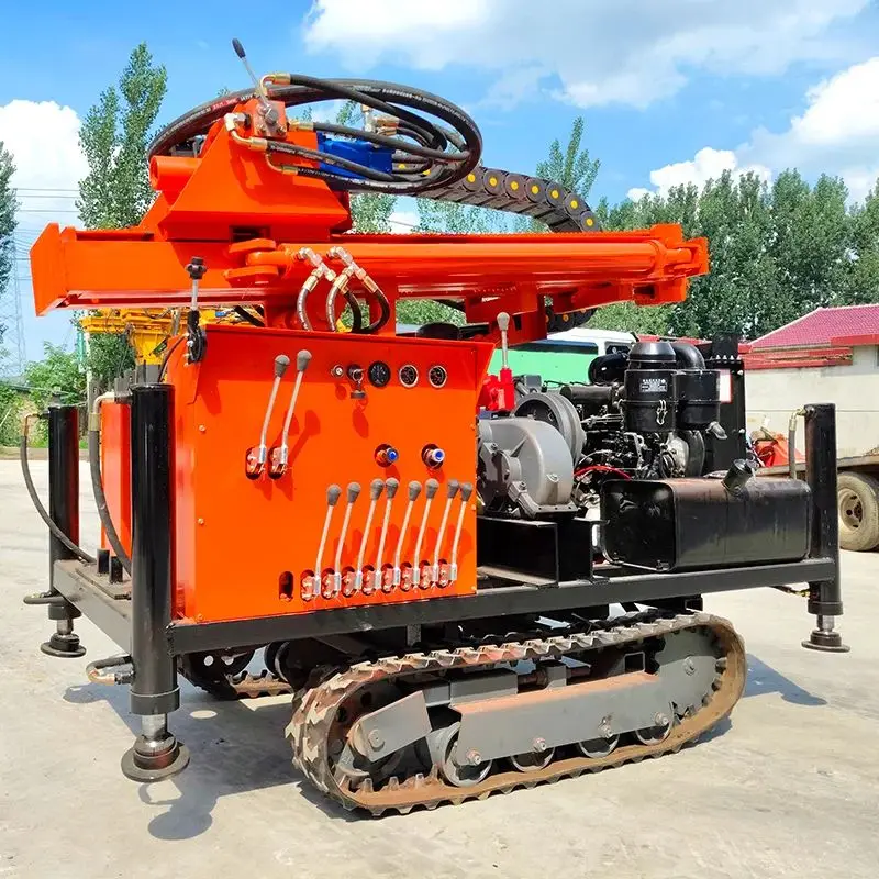 カスタマイズされた200m油圧回転式掘削リグ農業灌漑井戸掘削機工場直送
