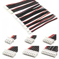 10pcs/lot 1S 2S 3S 4S 5S 6S Lipo Battery Balance Charger Cable IMAX B6 Connector Plug Wire Balanced Charging Line Wholesale