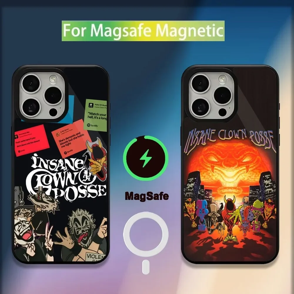 ICP Insane Clown Posse Band Phone Case For iPhone 16,15,14,13,12,11,Plus,Pro,Max,Mini Magsafe Magnetic Wireless Charging