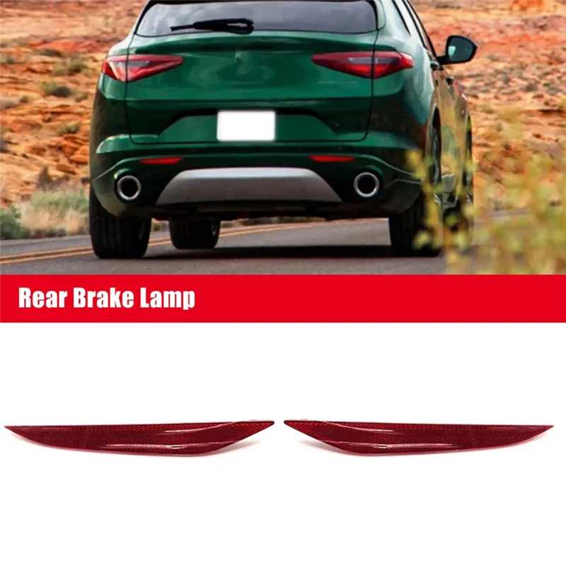 

New Arrival Car Rear Bumper Left Right Side Reflector Frame Rear Brake Lamp For Alfa Romeo Stelvio 2017-2022 Parts
