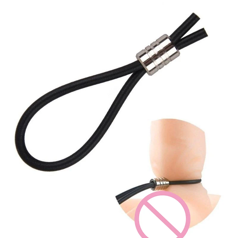 Silicone Lasso Keeper Maschio Prolungare Enhancer Ritardo Impotenza Cocking Ring Prodotto del sesso Potenziatore confortevole e regolabile