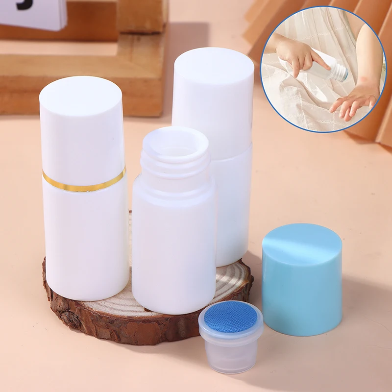 20ML Riutilizzabile Testa di Spugna Applicatore Bottiglie di Medicina Vuote di Plastica Per La Crescita Dei Capelli Antiprurito Daub Riempimento Linimento Liquido