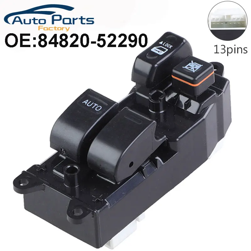 New Front Left Power Window Switch For Toyota Collora 84820-52290 8482052290 84820-12361 8482012361