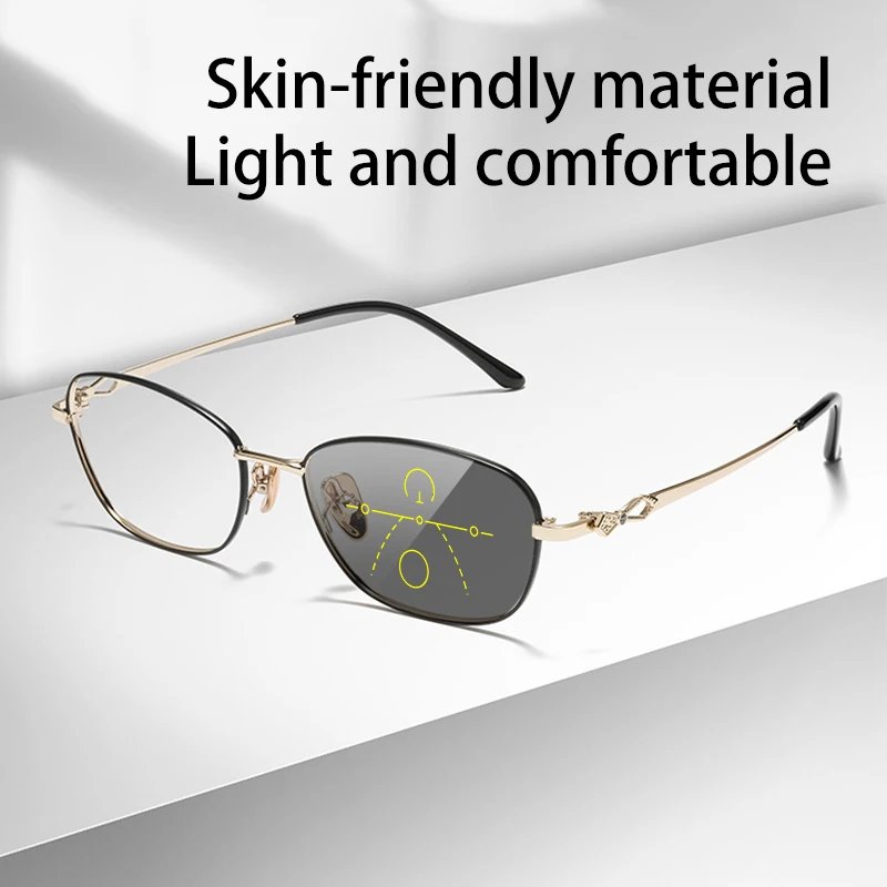 VICKI Stylish and Elegant Full-frame Glasses Delicate Lightweight and Comfortable Customizable Prescription Multi-focus 8102DY