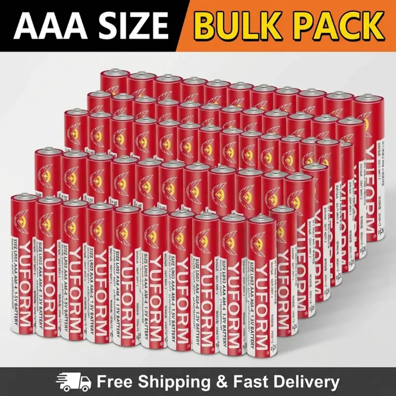 

1.5V Alkaline AAA Dry Battery Disposable LR03 for Toys Camera Flash Razor LED Light Mouse Keyboard MP3 Player CD Player