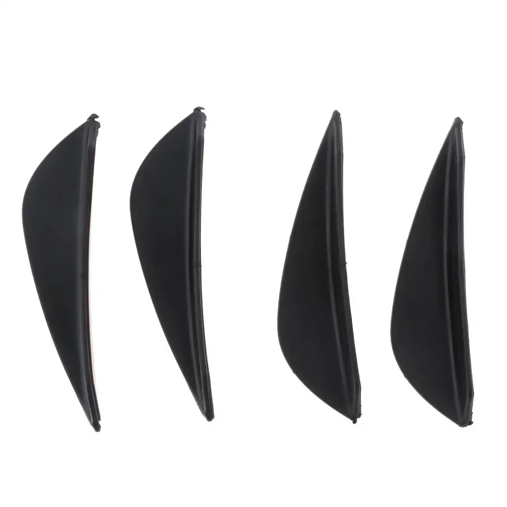 Universal Front Bumper Carbon Fiber Canards Splitter Fins Stylish Body Spoiler Trim for Most Cars