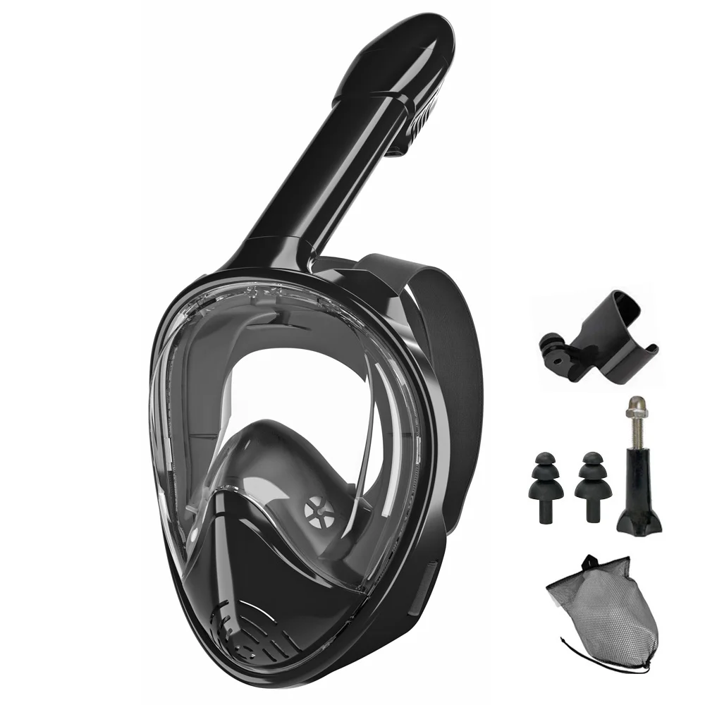 Professionelle Schnorchel-Tauchmaske, Unterwasser-Scuba-Vollgesichts-Schnorchelmaske, Anti-Beschlag-Brille für Kinder und Erwachsene, Schwimmausrüstung – Detail 7