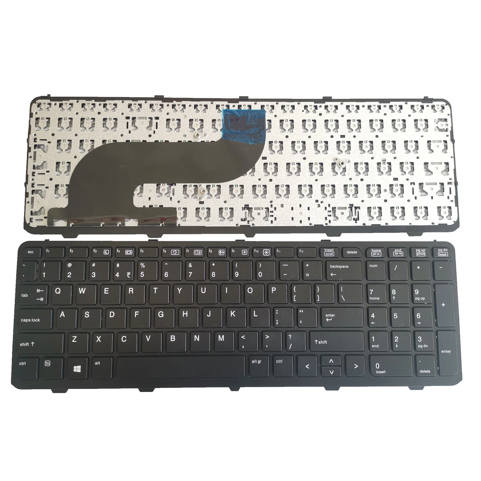 Nowa klawiatura US/RU dla HP Probook 650 G1 655 G1 z ramką bez wskaźnika 738697