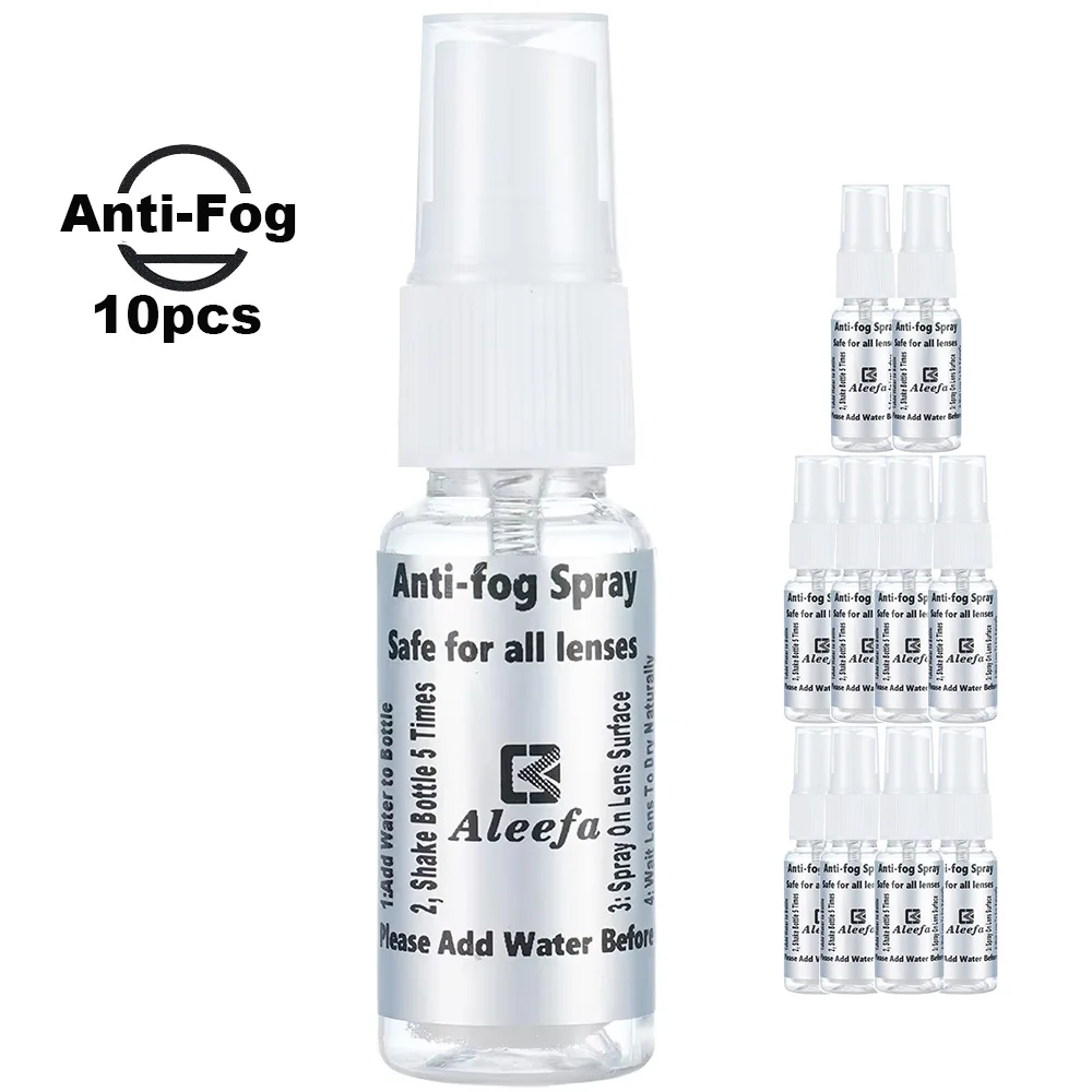 10pcs/lot Defogger Solid Anti Fog Spray Agent for Swim Goggles Glass Lens Diving Mask Cleaner Solution Antifogging  Mist