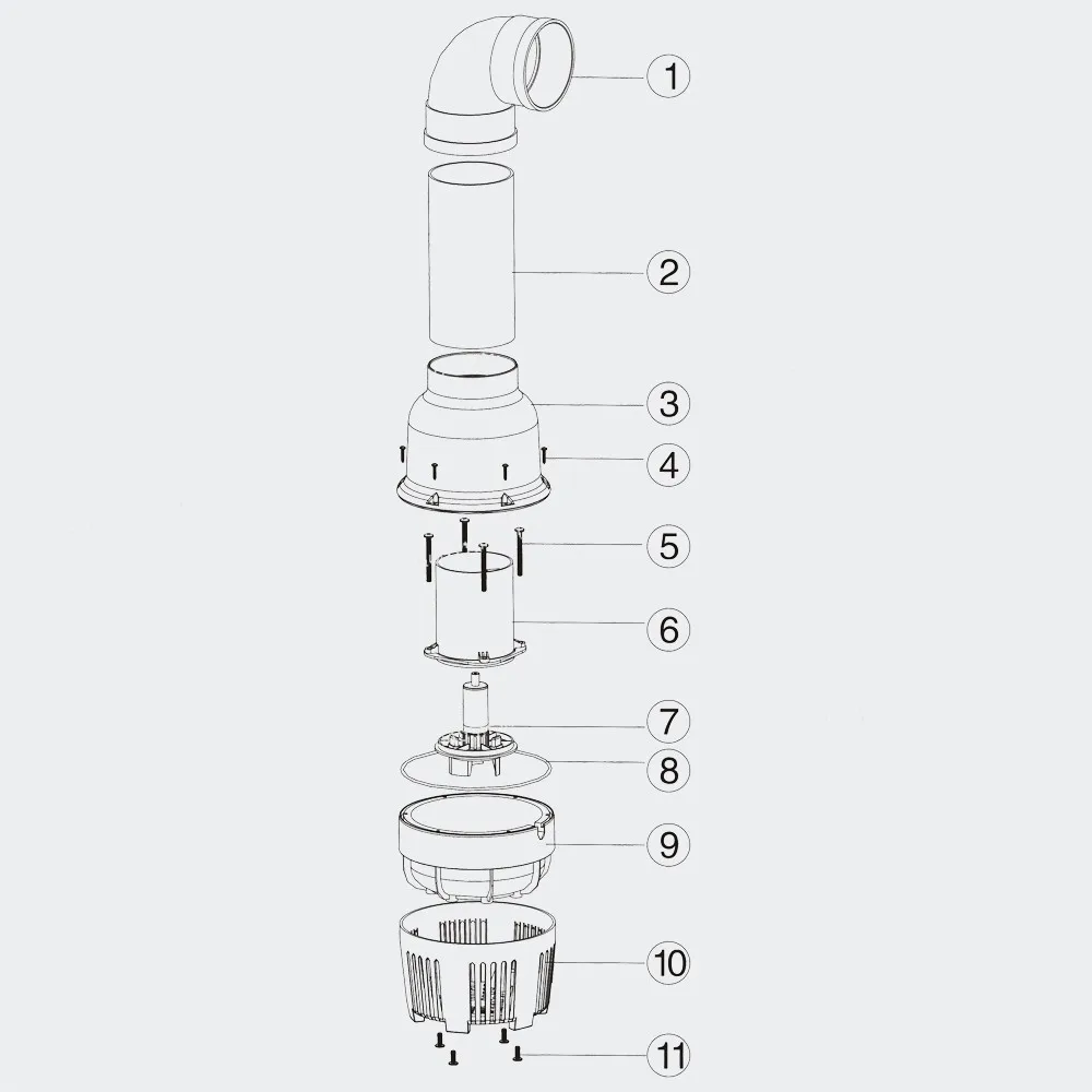 CEF-A high-flow variable-frequency submersible pump, with a flow rate of 16 - 30 cubic meters per hour, suitable for recycling.