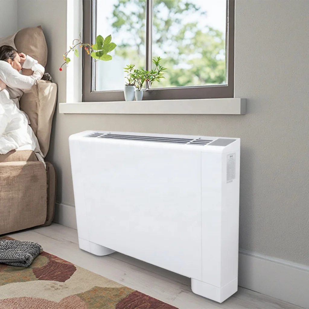 

Бытовая гидроническая вентиляторная катушка Vercial Hvac с охлажденной водой, тонкая катушка вентилятора постоянного тока, катушка вентилятора с управлением Wi-Fi