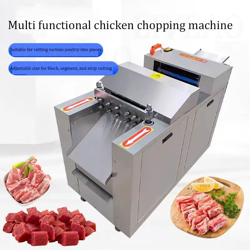 Frozen Electric Meat Cutter Machine Cube Automatic Chicken Cutting Machine Goat Dicer Beef Meat Cutting Machine