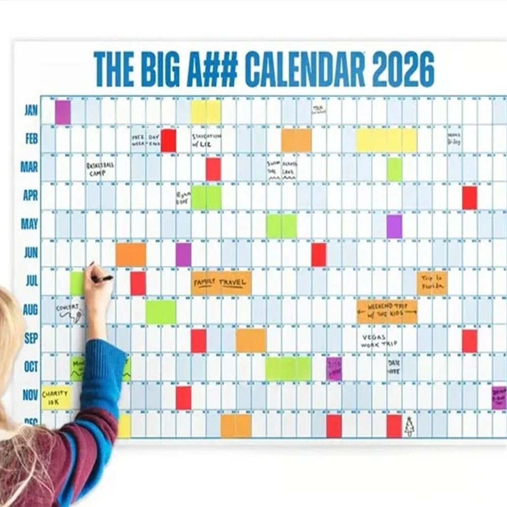 

Large 2026 Calendar Planner Sheet Schedule Sticker Planner Target 365 Days Planner Sheet To Do List Planner Home Office Supplies