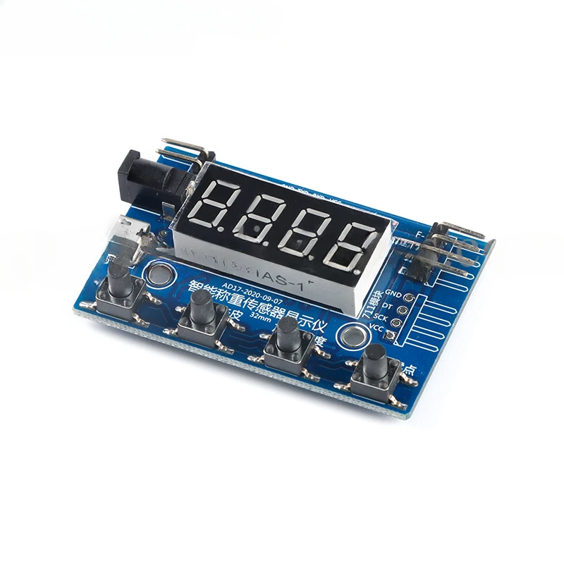 HX711 Load Cell AD Intelligent Weight Pressure Sensor Module with Display 24-bit Weighing Instrument Electronic Scale PCB