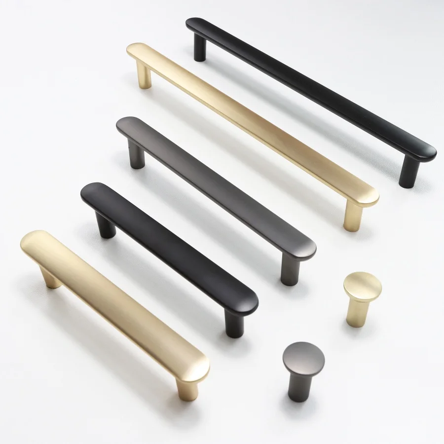 Maniglie solide minimaliste per armadietti, cassettiere, maniglie per porte dell'armadio, pomelli per cassetti dell'armadio, ferramenta per mobili da cucina