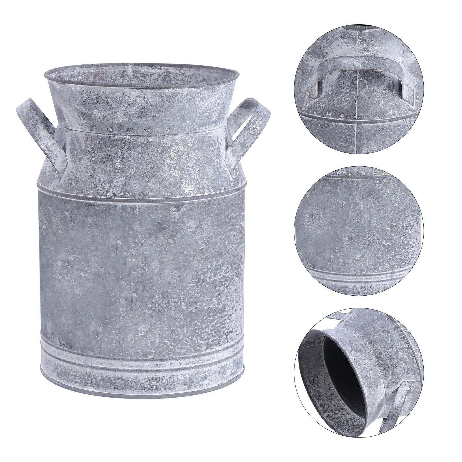 

Vintage Flowerpot Floral Arrangement Vase Decor Home Planter Decoration Wedding Iron