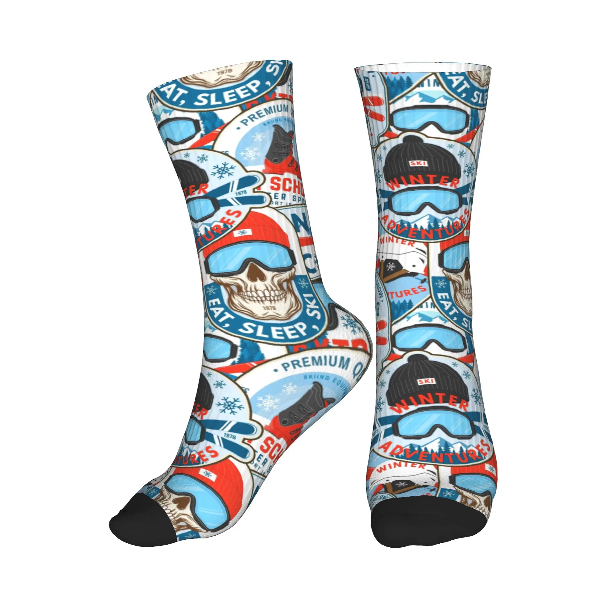 Vintage Red Blue Ski Club Seam - Dress Sock Men avis et prix