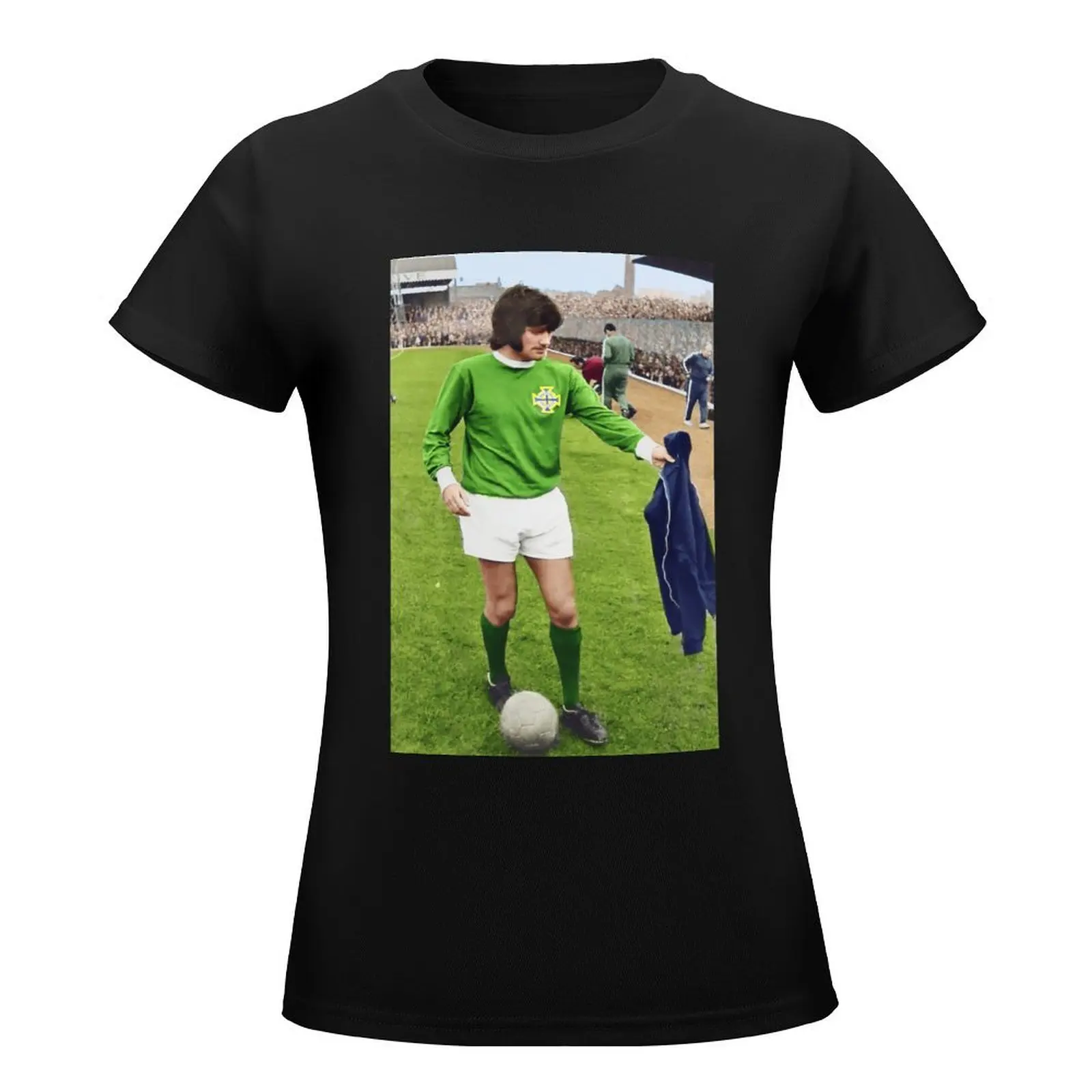 George Best for NI T-Shirt animal print shirt for girls korean fashion Female clothing tops Women clothing