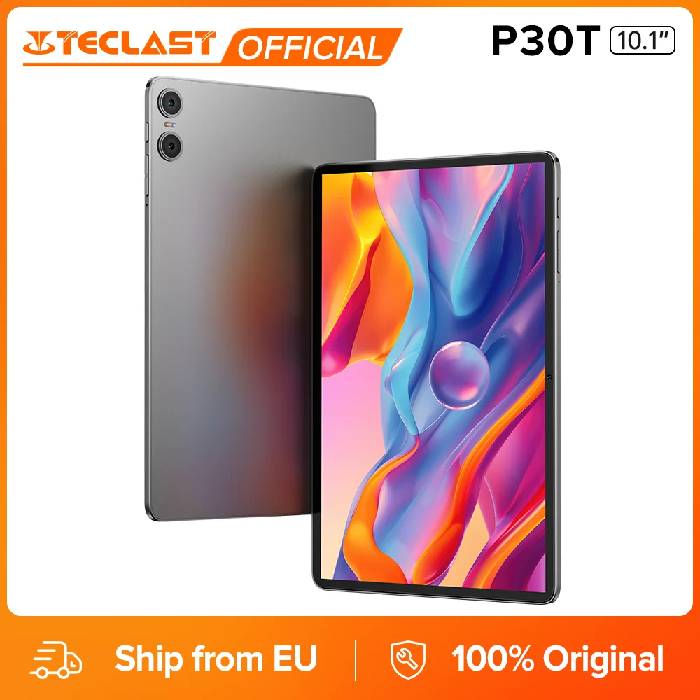 Neues Teclast P30T 10,1" Android 16 Tablet, Unisoc T7250 Octa-Core, 60/120 Hz 3GB RAM + 13GB virtueller RAM, 128GB Speicher, 6000mAh Akku, TDDI Voll-Laminierter Bildschirm