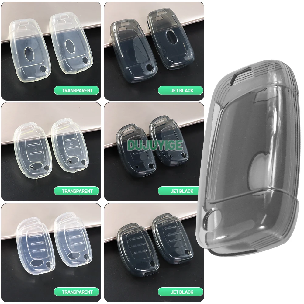 Clear TPU Car Key Case For Hyundai Starex H-1 iMax TQ 2007-2021 Key Fob Cover Protector Shell Auto Accessories 2015 2016 2017