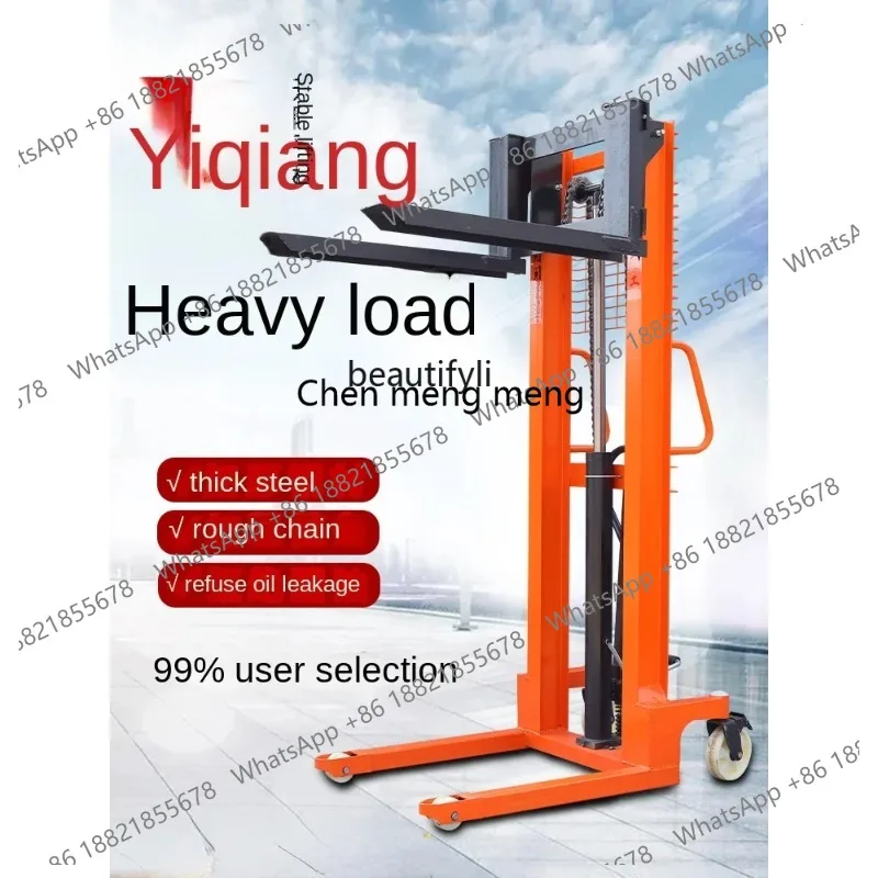 

ss26 LBX 3 T Hydraulic Truck Stacker Lifting Hand Push Semi-Electric Forklift Small Forklift