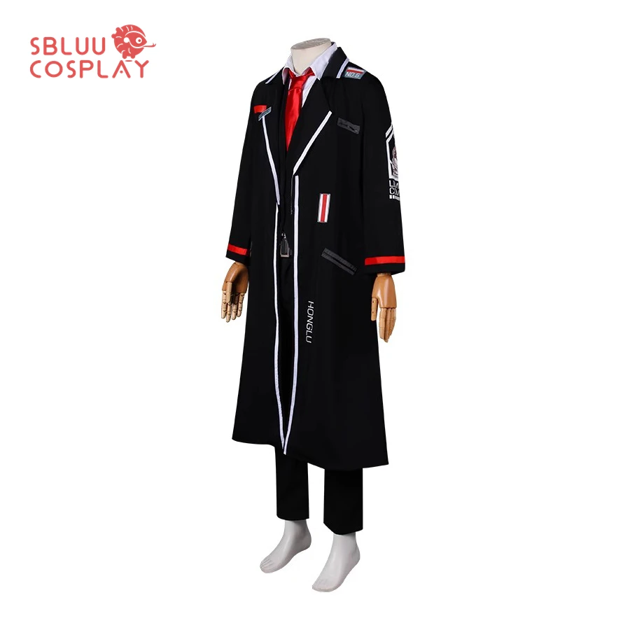 SBluuCosplay Hong Lu Cosplay Costume Limbus Company Cosplay Black Long Coat Uniform Suit Men Women Halloween Party Suit