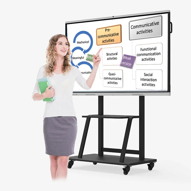 MAYATANG75 Inch Lcd Touch Screen All In One Pc Whiteboard Interactive Flat Interact Panel For Education Meeting Conference