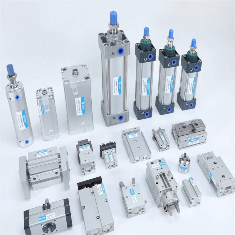 Cilindro de aire neumático con resorte eléctrico de carrera microvariable serie SC 10,16,20,25,32mm