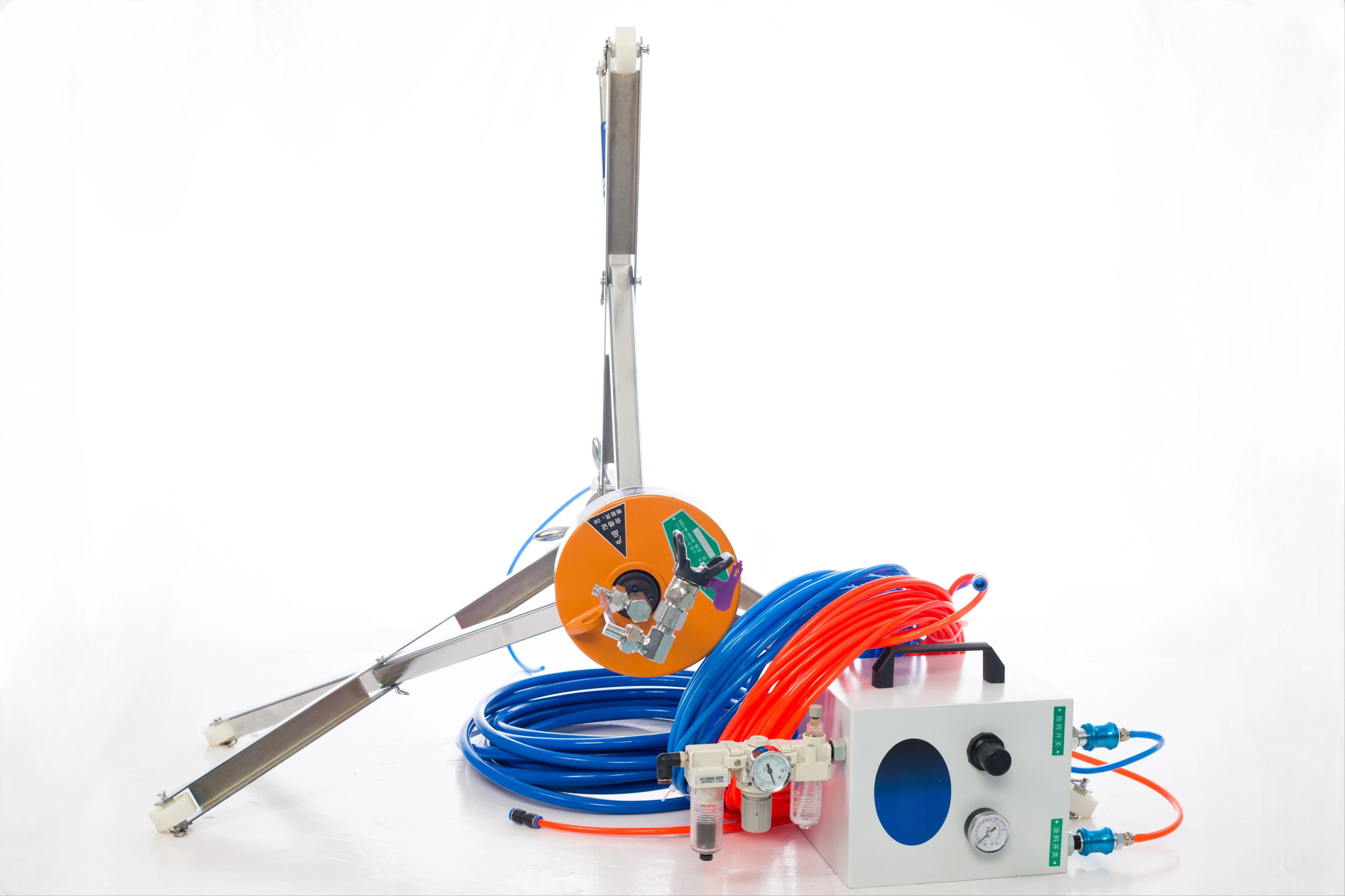 New Design Professional Portable Pneumatic High Pressure Pipeline Inner Wall Paint Sprayer 32L/MIN Cup Capacity 2.5mm Nozzle