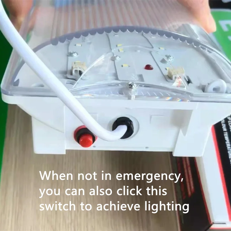 Lámpara Led recargable salida multifunción habitación del hogar 3 horas Led 8w salida luz de emergencia lámpara de seguridad subterránea IP65 AC 85-265V