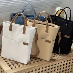 Borsa Tote in tela di alta qualità in stile europeo con chiusura a cerniera, Versatile borsa a tracolla e tracolla Casual per tutti i giorni