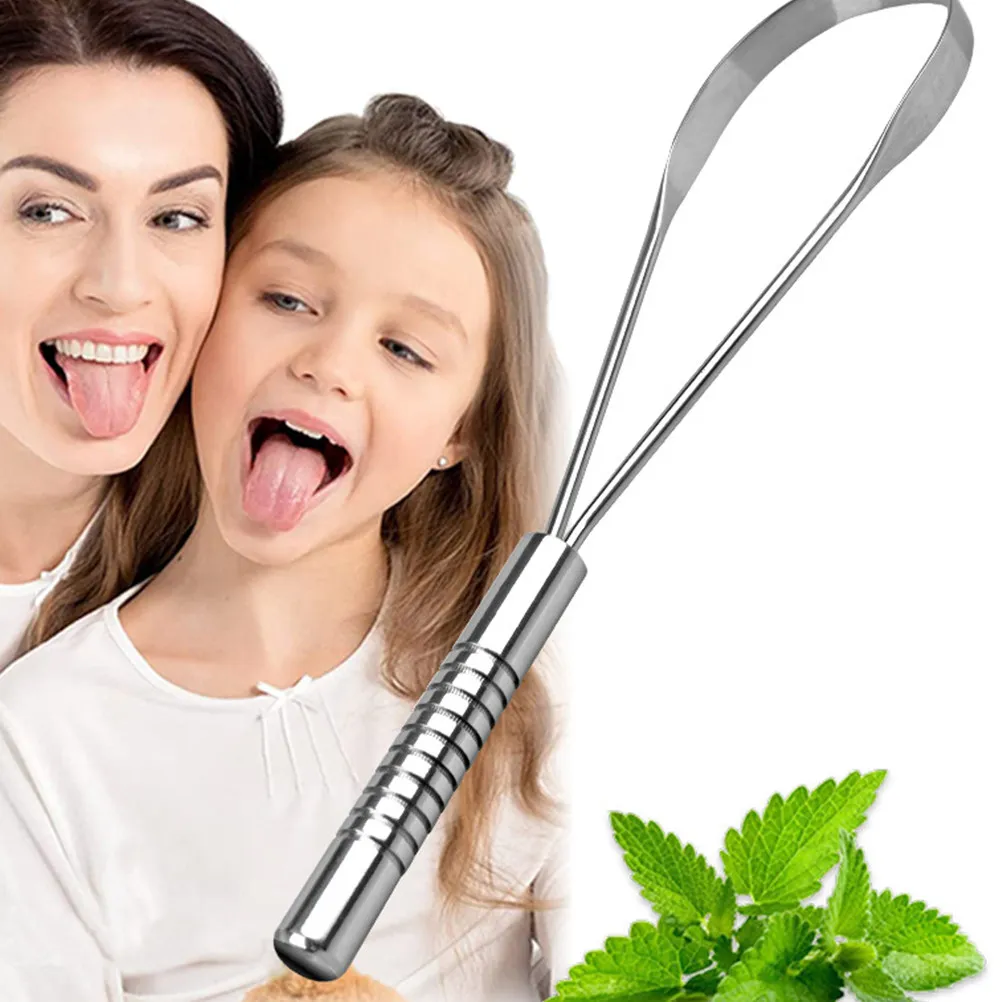 

Скребок для чистки языка для взрослых с гладкими краями, удаляет загрязнения и бактерии, освежает дыхание, портативный инструмент для чистки языка