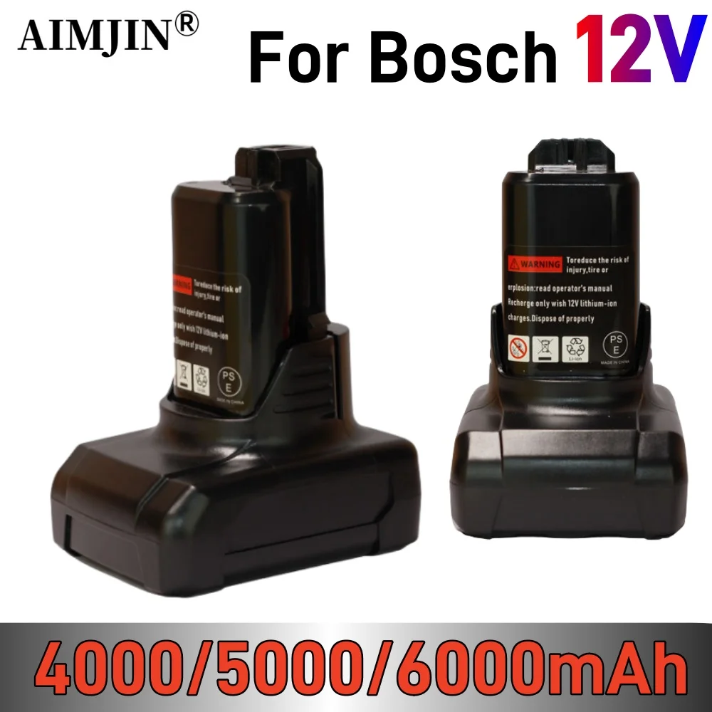 4000/5000/6000mAh 12V Li-ion BAT420 Replacement Battery for Bosch BAT411 BAT412 BAT413 BAT414 Battery Cordless Power Tools