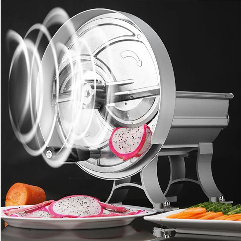 Household Manual Slicer Cutter Commercial Multifunction Adjustable Aluminum Alloy Vegetable Fruit Slicer Kitchen Slicing Machine