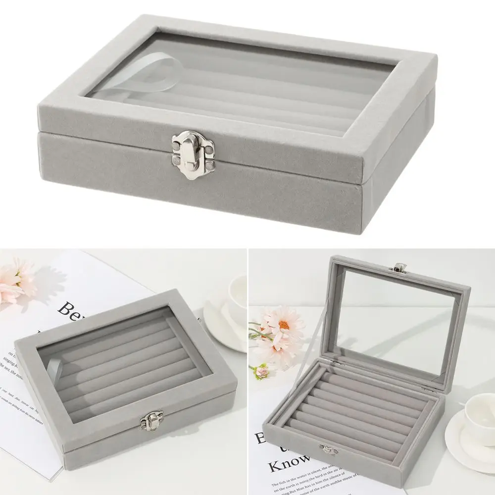 

Прочный мягкий держатель для сережек, витрина, органайзер для ювелирных изделий, бархатная коробка для колец, коробка для хранения