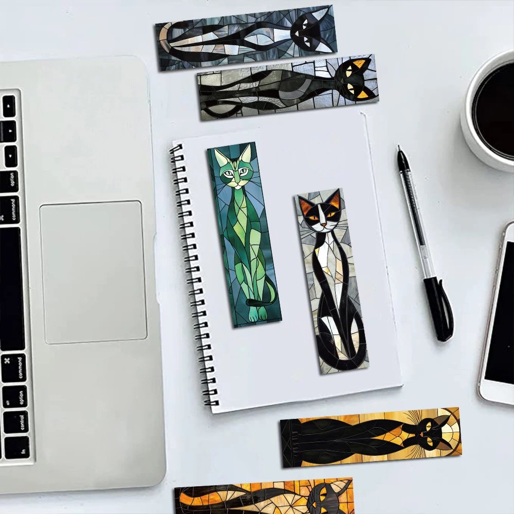 30/60PCS Elegante Gatto Segnalibro Pagine di Lettura Libro Studente Regali Del Fumetto Pagina Streetwear Segnalibri Carte Regalo Creativi Segnalibri