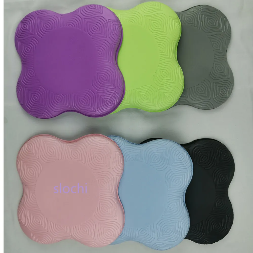 1/2pc Pilates Knee Wrist Hand Non-slip Solid Color Protective Pad Yoga Mat Non-slip Knee Pad Elbow Pad Soft TPE Foam Pad Support