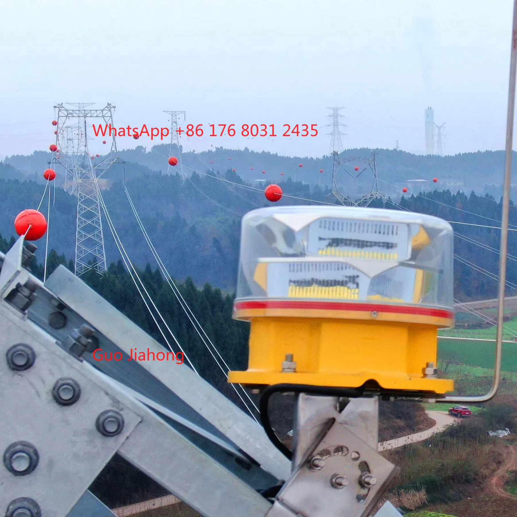 

RS485 Monitoring System Continuous Operation 24 Hours a Day Medium Intensity Obstruction Lighting for Wind Turbine Towers