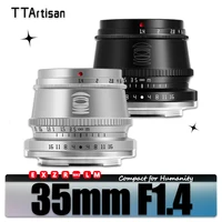 TTArtisan APS-C 35mm F1.4 lente de cámara portátil de gran apertura para fotografía de estudio con Sony E A7RIII Nikon ZFC Fujifilm Mount