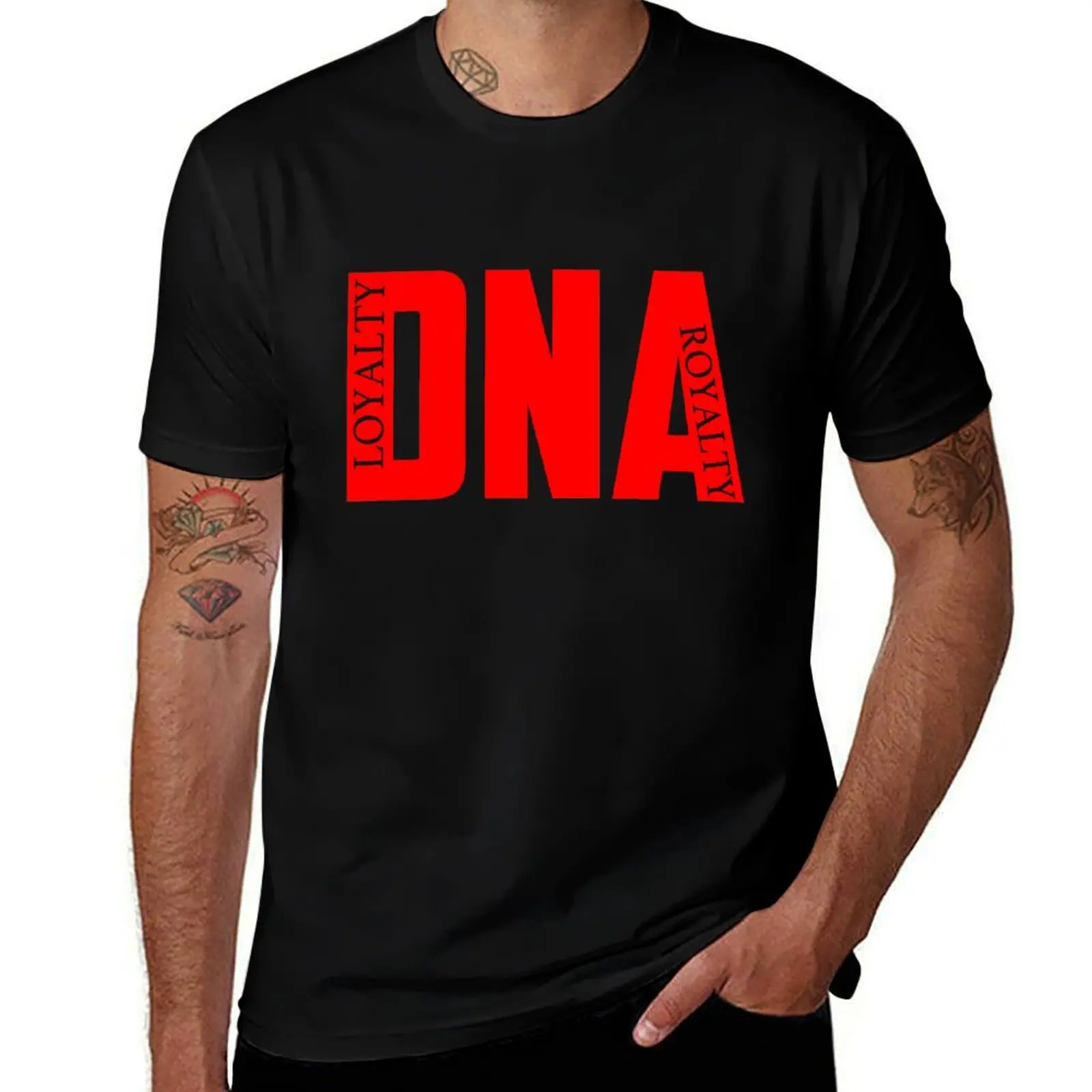 T-shirt Kendrick Lamar DNA Royalty Loyalty Rap, basique, uni, à manches courtes et col rond